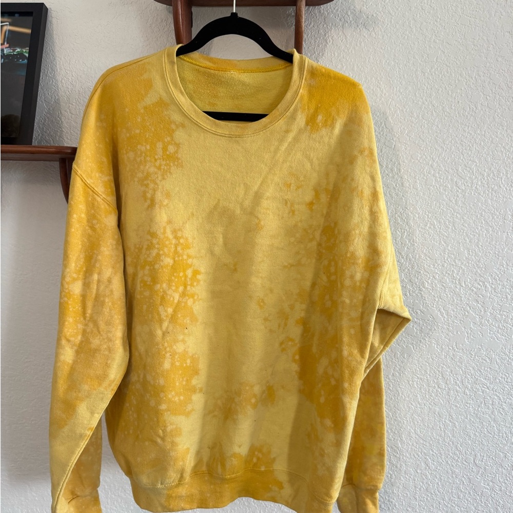 Urban Outfitters Yellow Tie-Dye Sweatshirt
